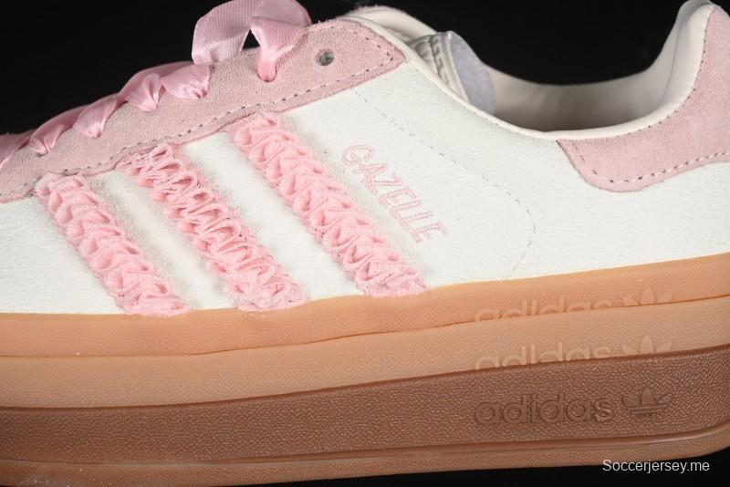 أديداس أوريجينالز جازيل بولد JR8374 حذاء رياضي منخفض الساق من أديداس أوريجينالز بنعل سميك لمقاومة الانزلاق والمتانة - JR8374