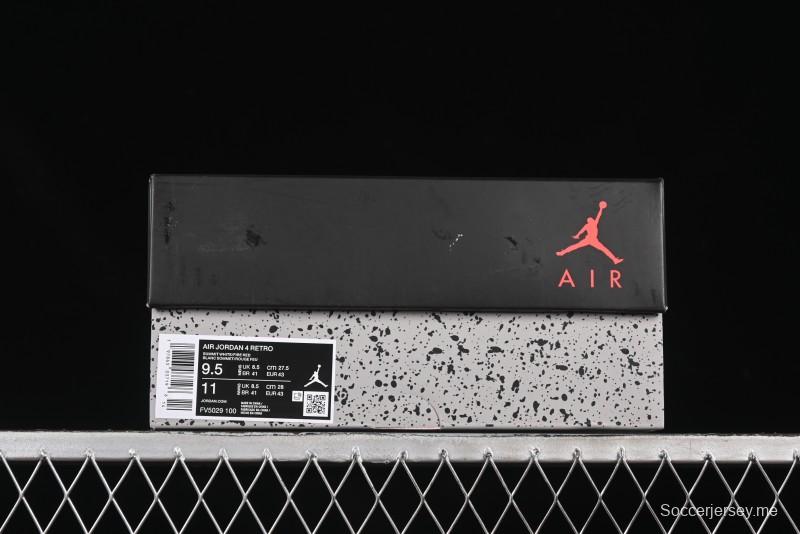 حذاء كرة السلة نايك اير جوردان 4 ريترو جوردان 4 ريترو أبيض أسمنتي - FV5029-100