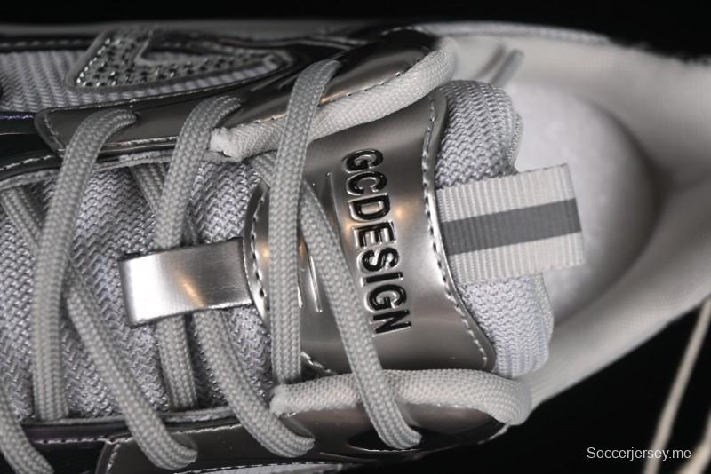 GG-CC 25ss حذاء رياضي مكتنزة جديد بمنصة مكتنزة بزيادة ارتفاع 7 سم وتصميم غير منتظم - 668-2 أسود