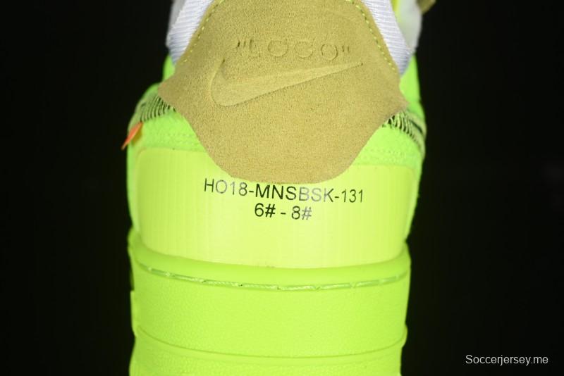 حذاء نايك اوف وايت × اير فورس 1 اير فورس 1 لو اوف وايت بالتعاون مع اوف وايت اوف اوف نايك حذاء رياضي أصفر شفاف - AO4606-700