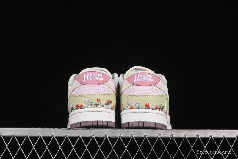 حذاء تزلج كاجوال كاجوال منخفض من نايك دانك لو بطبعة الأزهار - IB8876-661