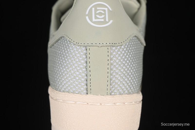 أديداس كلوت كلوت سوبرستار سوبرستار سنيكرز شيل تو في القدمين بتصميم مسنن - IH3643