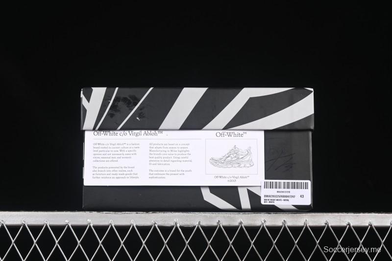 حذاء سنيكرز "بي رايت" من أوف وايت باللون الأزرق الأبيض - X.E5