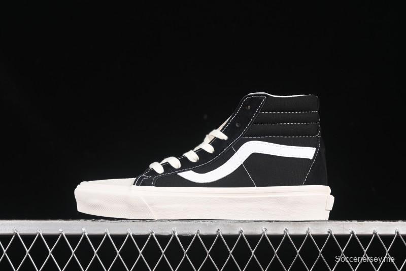 حذاء Fear of God x Vans Sk8-Hi ذو الكعب العالي من فانس باللون الأسود/الأبيض البسيط - VN0A2XS1ML5