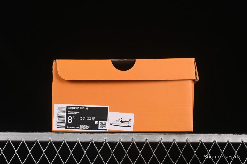 حذاء نايك اير فورس 1 '07 منخفض LV Collaboration Blue Swoosh Drawstring Sneakers Casual - DM686868-061