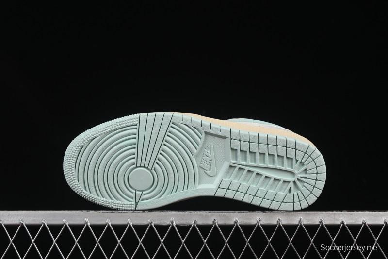 حذاء نايك اير جوردان 1 اير جوردان 1 لاو AJ1 أبيض نعناعي أخضر منخفض الكاجوال لايف ستايل - DC0774-134