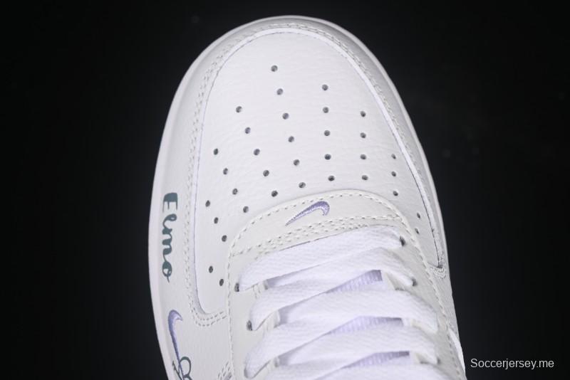 حذاء نايك اير فورس 1'07 منخفض "شارع سمسم" الرياضي الكاجوال المخصص - FB8971-080