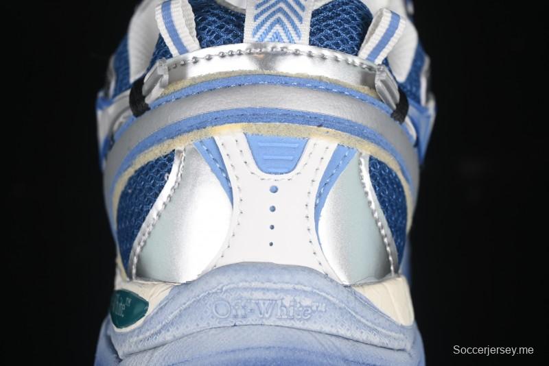 حذاء كاجوال كاجوال كاجوال أزرق اللون أزرق بربطة عنق مصبوغ من أوف وايت بي رايت - X.E5