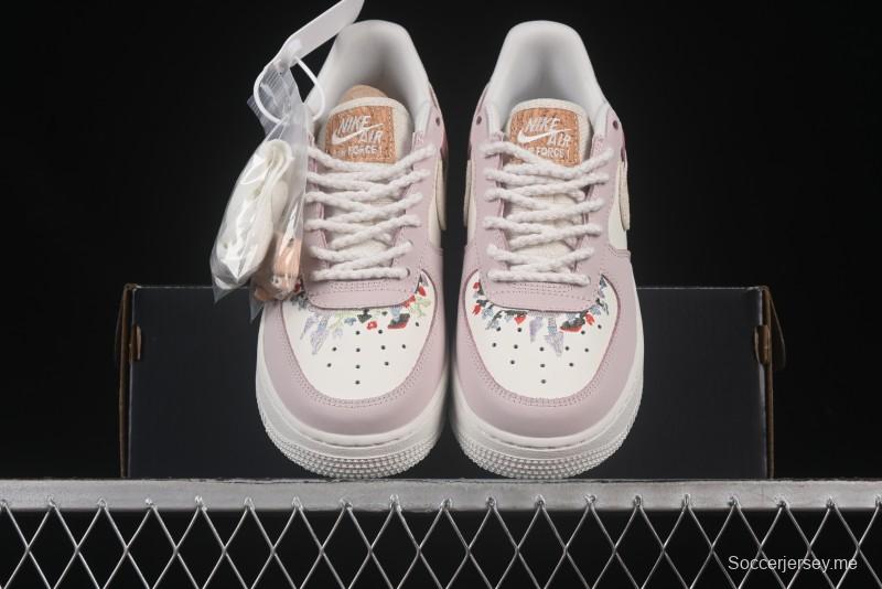 حذاء رياضي نايك اير فورس 1'07 منخفض كاجوال مع وسادة هوائية كاملة الطول - IB8874-111