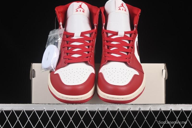 حذاء نايك اير جوردان 1 ميد AJ1 من نايك اير جوردان 1 ميد AJ1 الصين أحمر متوسط الكاجوال - HJ9337-106