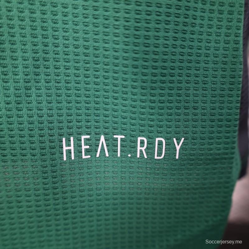 إصدار اللاعب 2025 قميص أخضر جزائري بلون أخضر سادة 2025