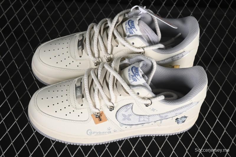 حذاء نايك اير فورس 1'07 منخفض من نايك اير فورس 1'07 x كابيبارا "فرانكشتاين" الرياضي الكاجوال - LV0506-220