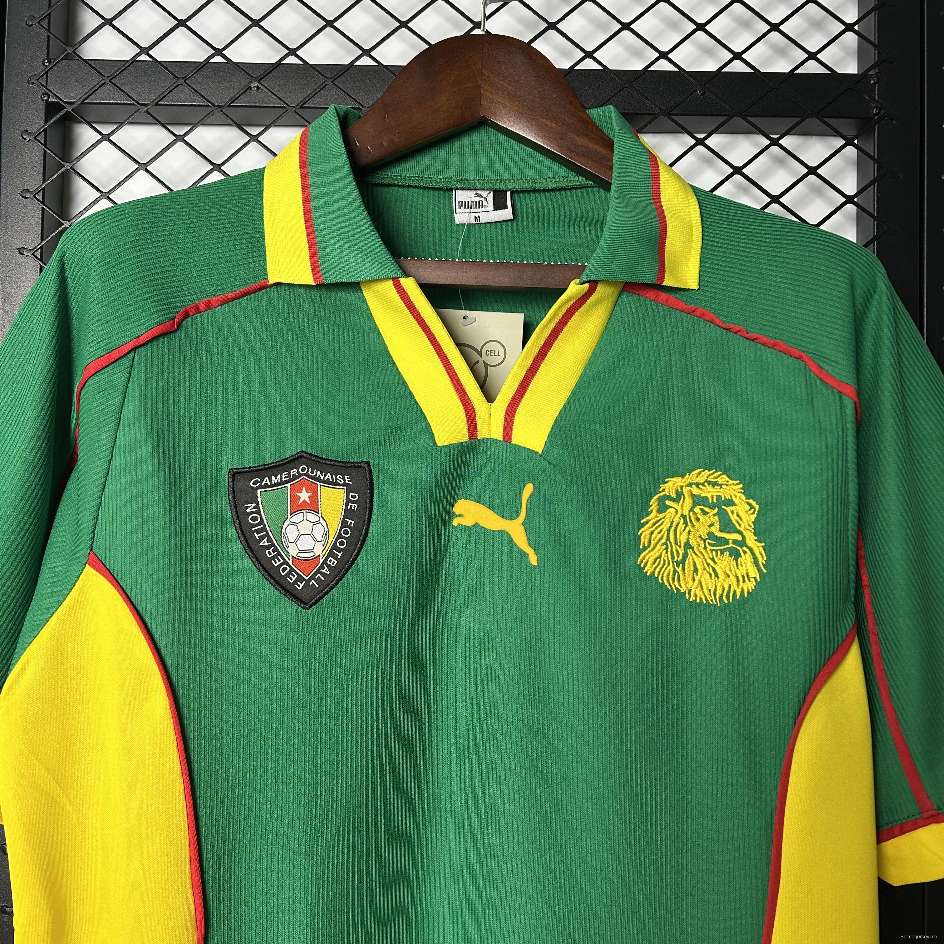 قميص المنتخب الكاميرون 1998 ريترو كاميرون هوم جيرسي