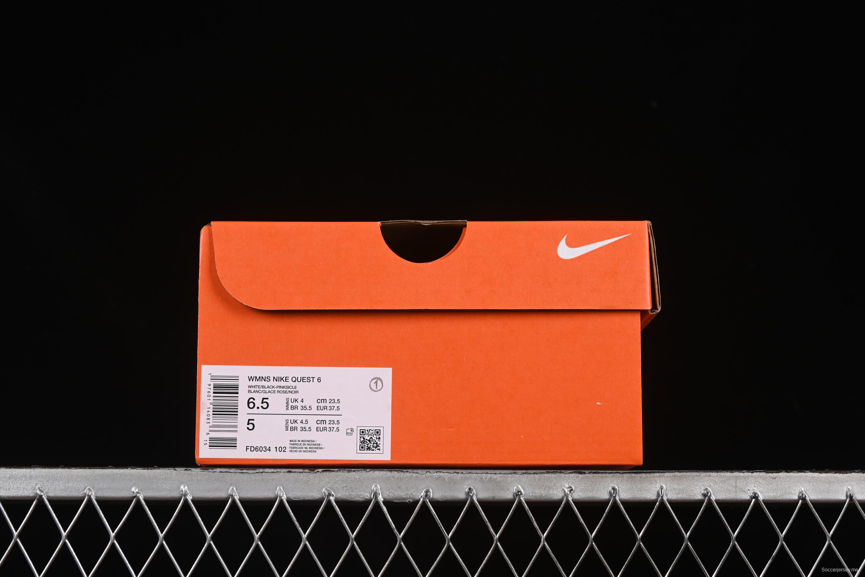 حذاء الجري نايك كويست 6 المبطن خفيف الوزن - FD6034-102