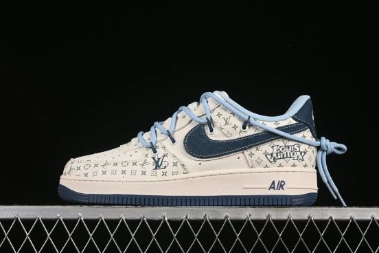 Nike Air Force 1'07 Low LV Collaboration Print Drawstring Casual Sneakers - DM6868-096