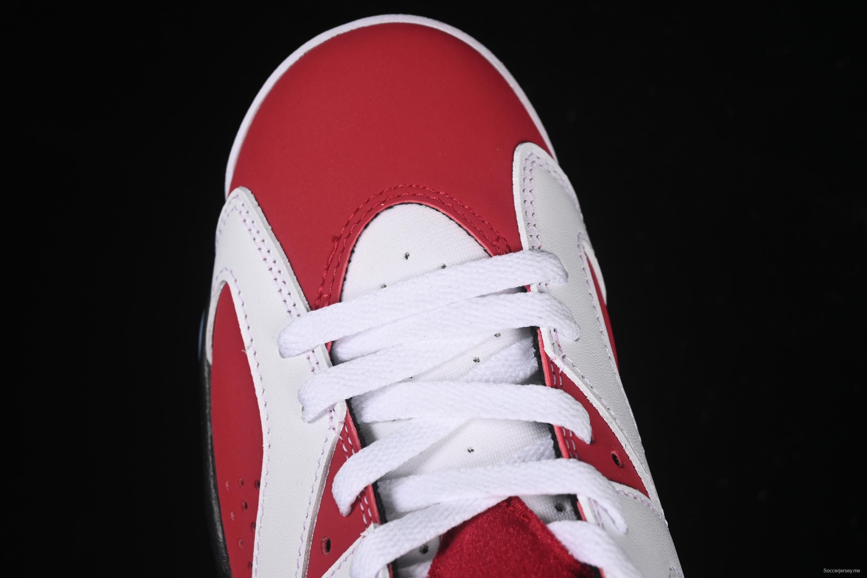 Nike Air Jordan 6 Retro High Basketball Shoes in Carmine White Red - CT8529-106