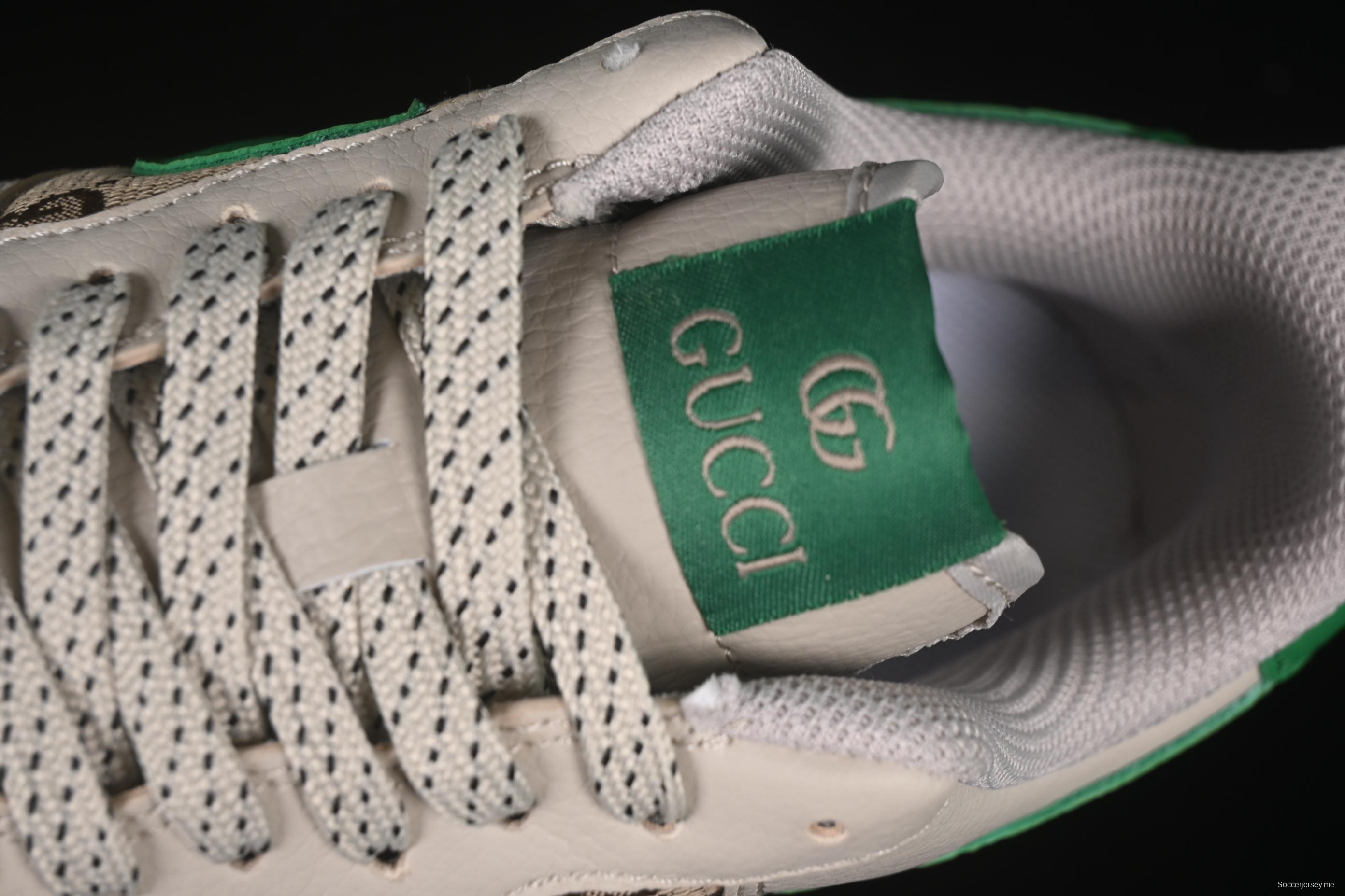 Nike Air Force 1 '07 Low Gucci Collaboration Grey Brown with Green Swoosh Casual Sneakers - LW9279-003