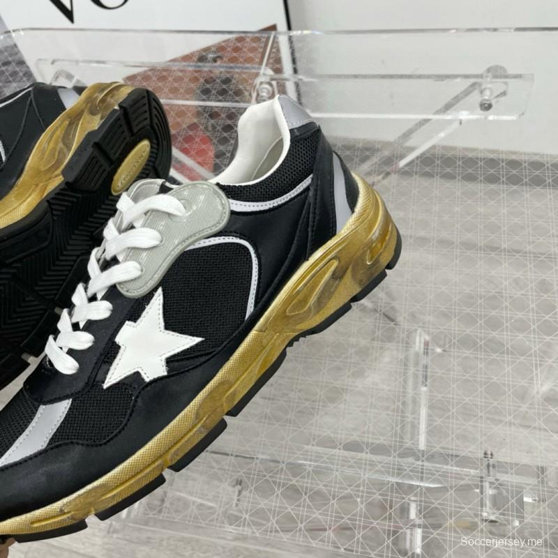 2024 Men GGDB Black White Suede Mesh Sneakers