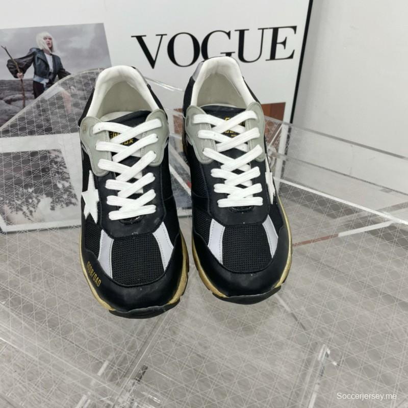 2024 Unisex GGDB Black White Grey Mesh Leather Sneakers