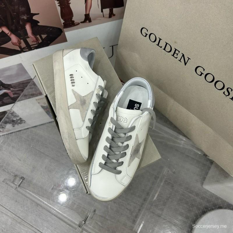 2025 Unisex GGDB White Grey Leather Sneakers