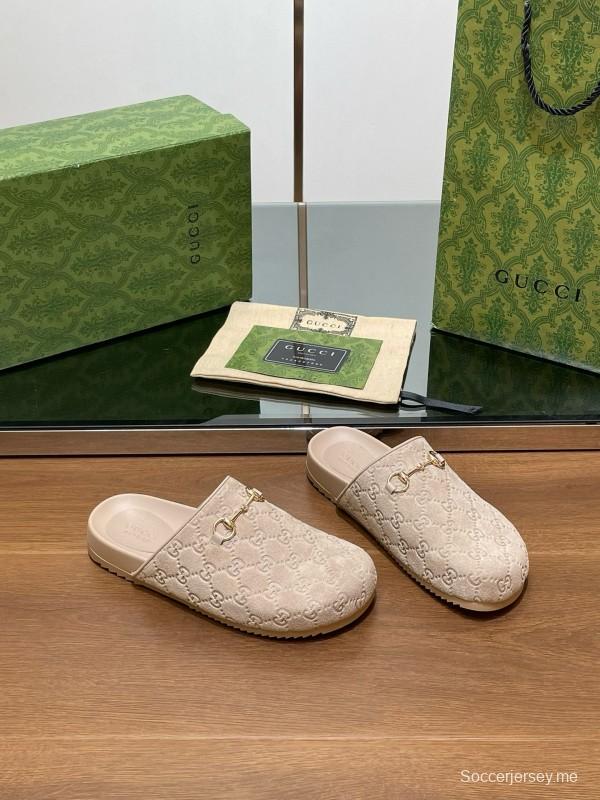 2024 Slippers Gucci Beige Leather Mule MJ00280