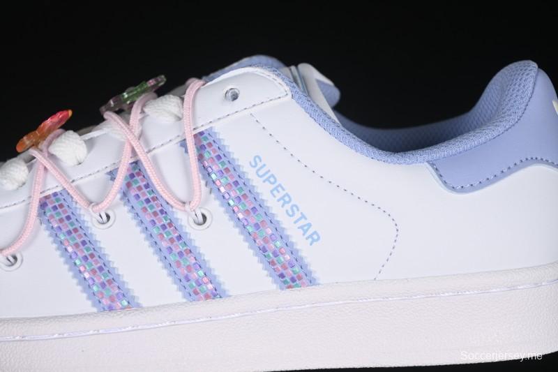 حذاء رياضي كاجوال سوبرستار II من أديداس بتصميم صدفي من الأمام - JR1332