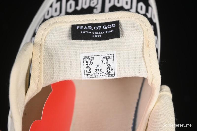 حذاء تزلج كاجوال سليب أون كلاسيك تشيكربورد من فانس - VN0009QCBLE