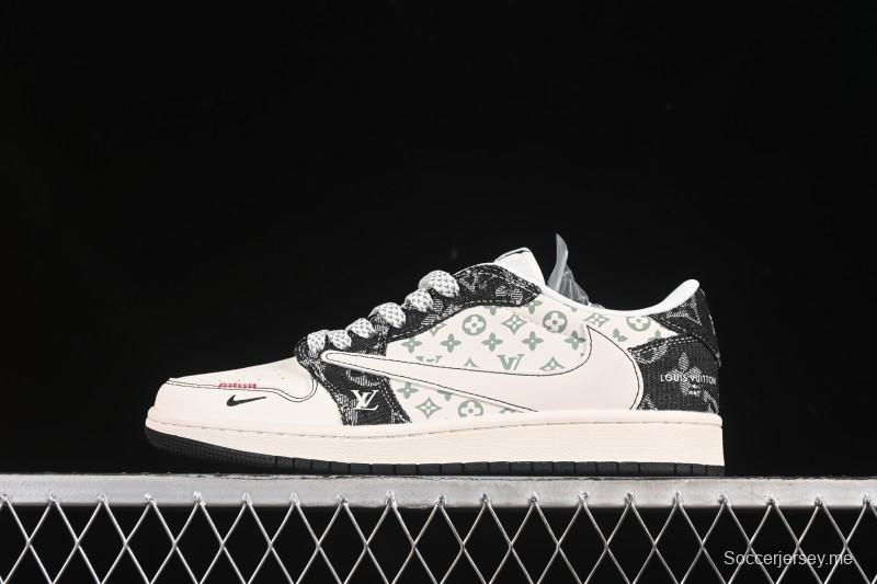 حذاء نايك ترافيس سكوت x Fragment Design x Air Jordan 1 Low OG SP AJ1 AJ1 سنيكرز كاجوال منخفض علوي - YX5066-327