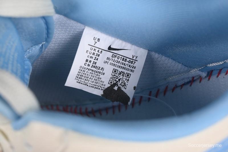 حذاء نايك اير فورس 1 '07 المنخفض من نايك اير فورس 1 '07 بالتعاون مع غوتشي حذاء رياضي كاجوال أزرق ثلجي منخفض - DF0188-067