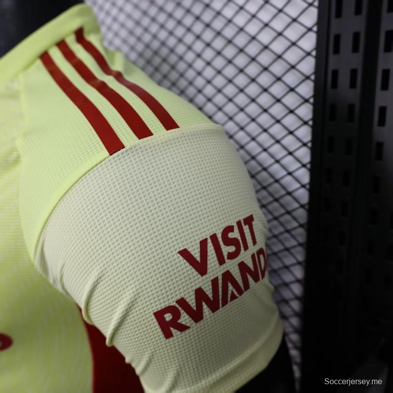 نسخة اللاعب 25/26 قميص حارس المرمى الأصفر الخاص بأرسنال 25/26