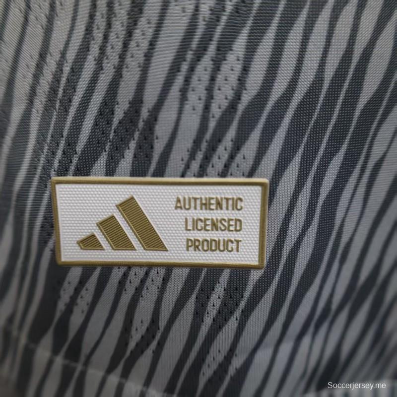 إصدار اللاعب 25/26 قميص كلوب أمريكا 25/26 رمادي بنمط مخطط قطري
