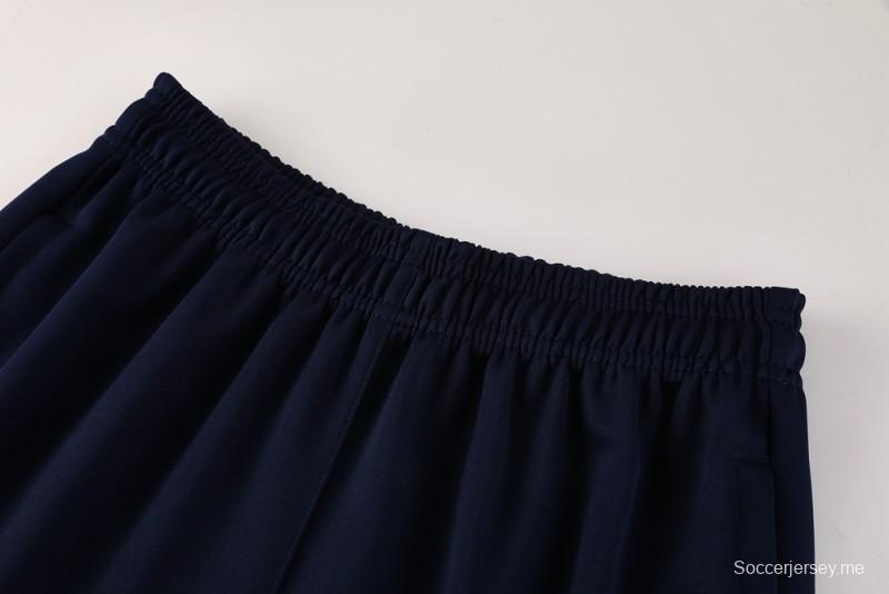 2025 Nike Blue/Black Full Hoodie Zipper Jacket +Long Pants