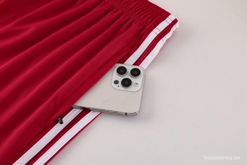 2025 Adidas Red Short Sleeve Jersey+Shorts