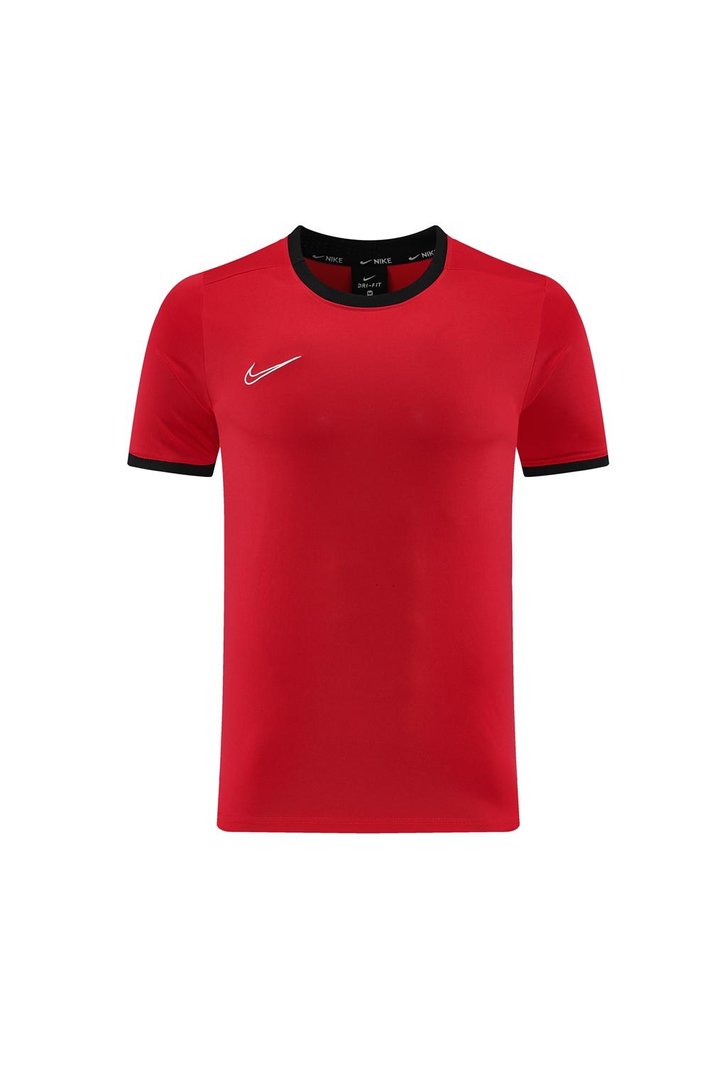 2025 قميص قصير الأكمام أحمر من NIKE 2025 + شورت قصير الأكمام