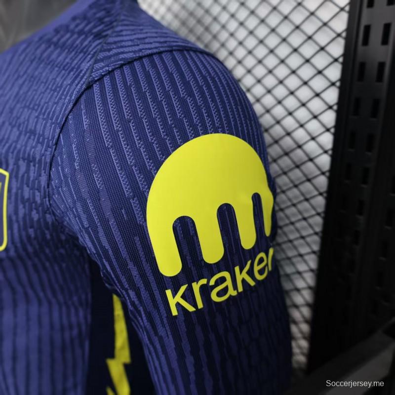 إصدار اللاعب 25/26 قميص بأكمام طويلة طويل الأكمام أزرق اللون من أتلتيكو مدريد