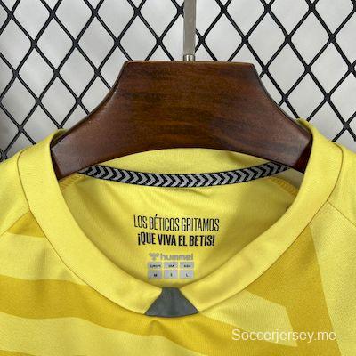 2025/26 قميص حارس مرمى ريال بيتيس الأصفر 2025/26