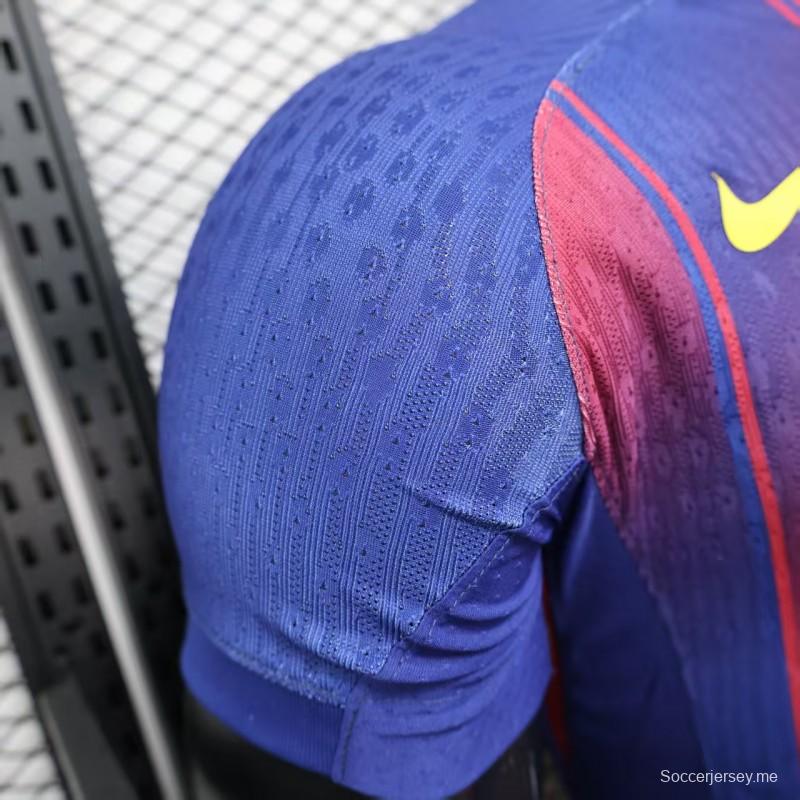 نسخة اللاعب 25/26 قميص برشلونة الأساسي 25/26