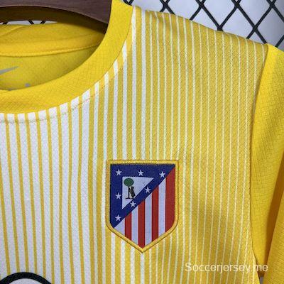 2025/26 كيدز أتليتكو مدريد قميص حارس مرمى أصفر اللون أصفر اللون