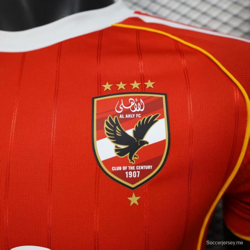 إصدار اللاعب 25/26 قميص النادي الأهلي الرئيسي 25/26