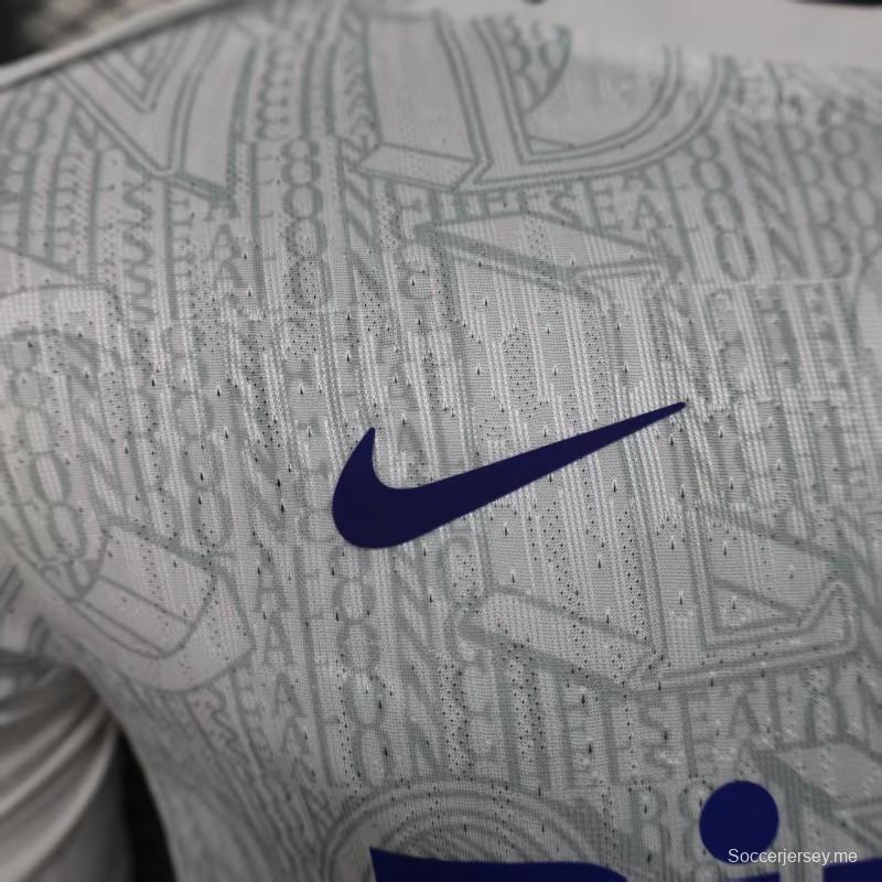إصدار اللاعب 25/26 قميص تشيلسي الأبيض قبل المباراة 25/26 تشيلسي قبل المباراة