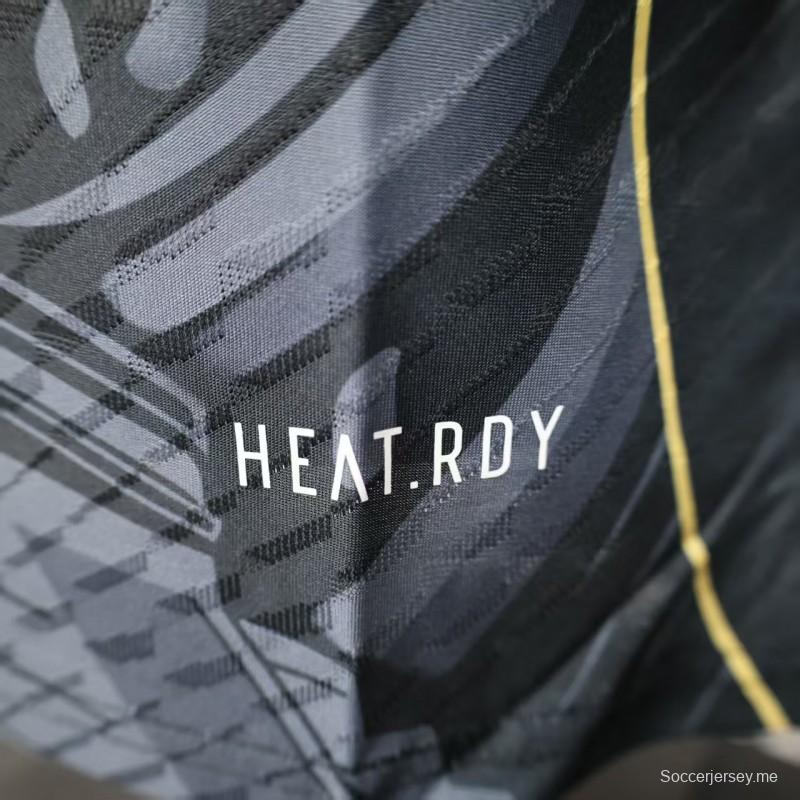 إصدار اللاعب 2025 قميص المكسيك 2025 أسود بنقشة ريشة النسر