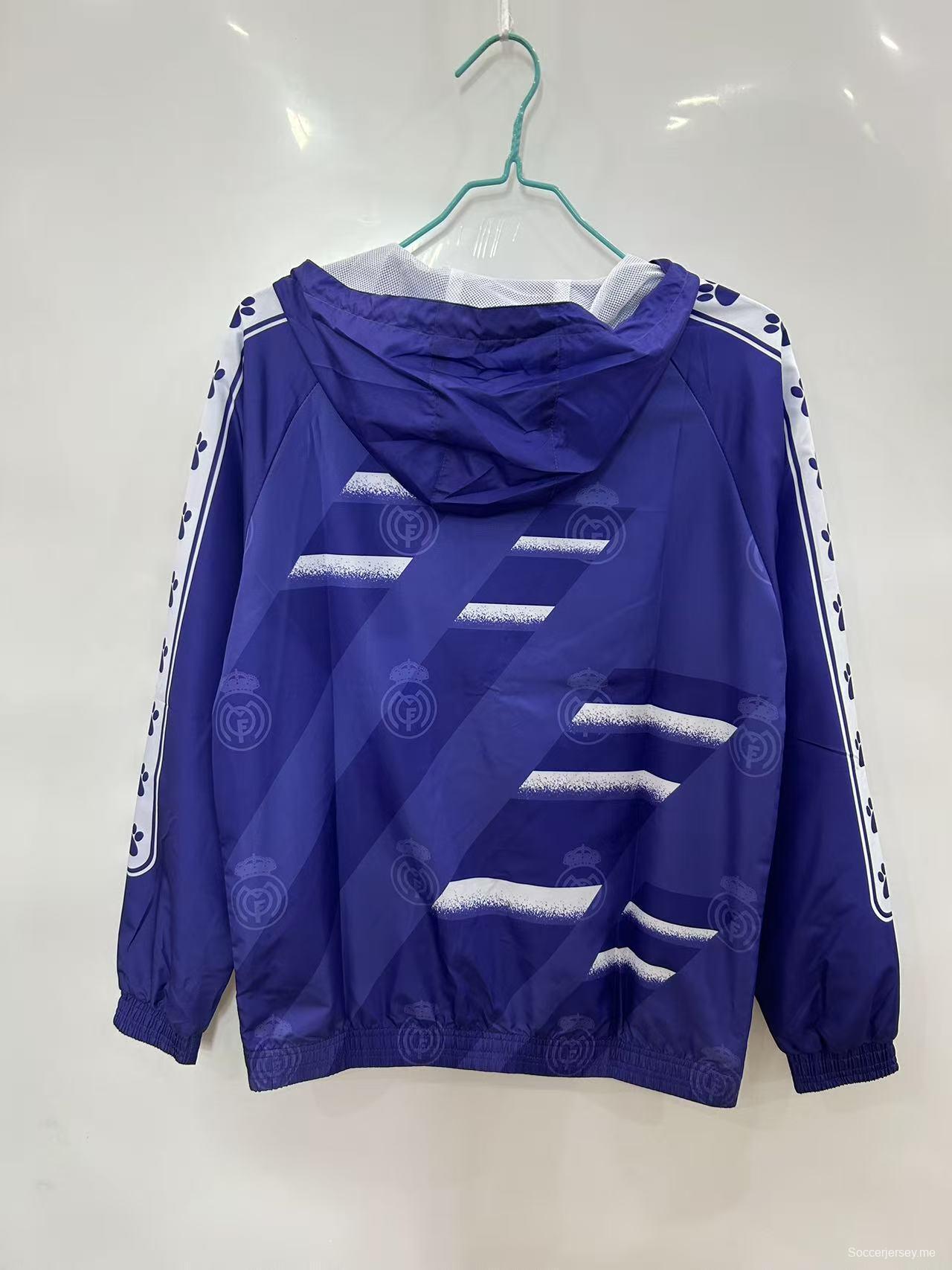 25/26 سترة واقية من الريال بنفسجي بنقشة رذاذ أبيض