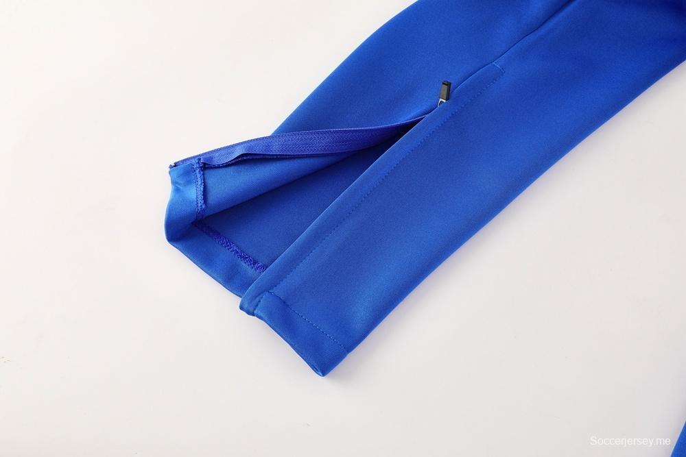 25/26 جاكيت أحمر بسحاب كامل أحمر من أتليتكو مدريد + بنطال طويل