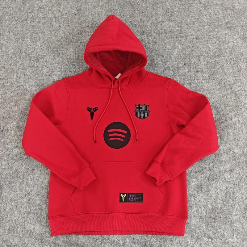 25/26 برشلونة سترة بقلنسوة مبطنة بصوف كوبي مبطنة بصوف 9 ألوان