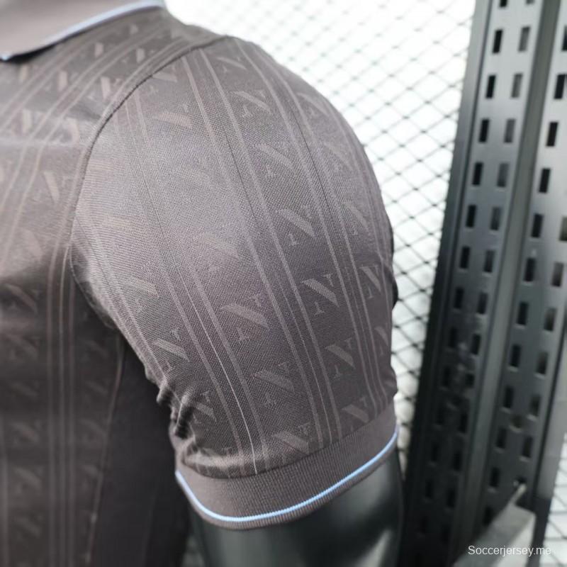 نسخة اللاعب 25/26 قميص نابولي الثالث أسود اللون أسود 25/26