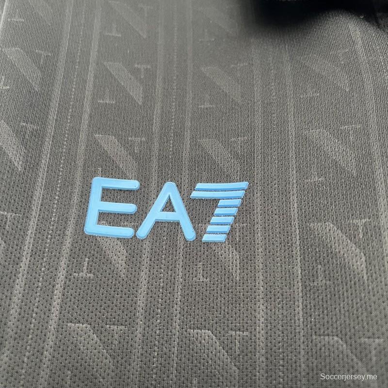 25/26 قميص نابولي الثالث أسود اللون أسود 25/26