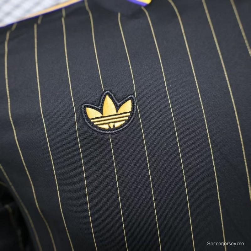 إصدار اللاعب 25/26 قميص مانشستر يونايتد كاجوال أسود اللون أسود اللون أسود كاجوال