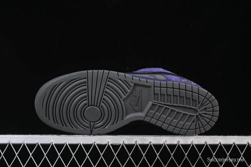 حذاء تزلج نايك سوبريم × دانك SB دانك دانك لو كاجوال كاجوال سكيت رمادي بنفسجي - HQ8487-500