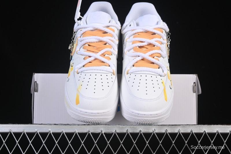 حذاء نايك اير فورس 1 '07 المنخفض من نايك اير فورس 1 '07 ليو سلسلة زودياك المرسومة يدويًا من سلسلة زودياك الرياضية الكاجوال المنخفضة - 723-822