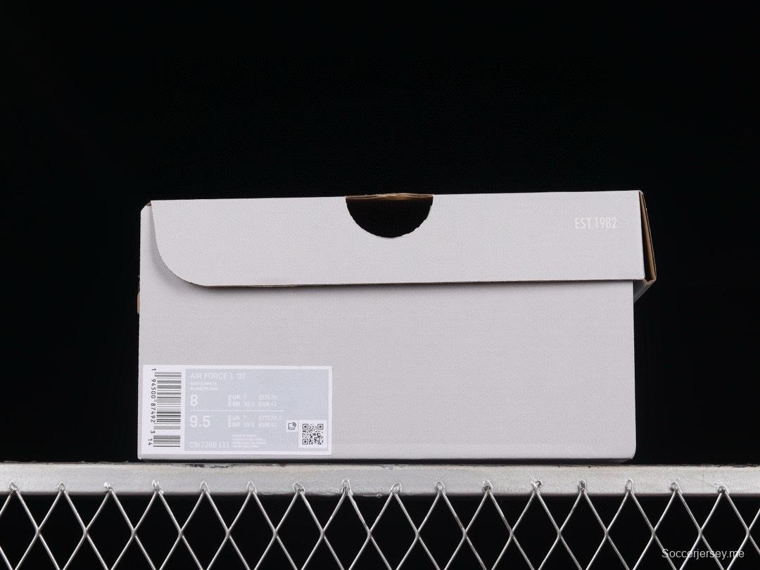 حذاء نايك اير فورس 1 '07 منخفض كلاسيكي كلاسيكي أبيض بالكامل برقبة منخفضة كاجوال - CW2288-111